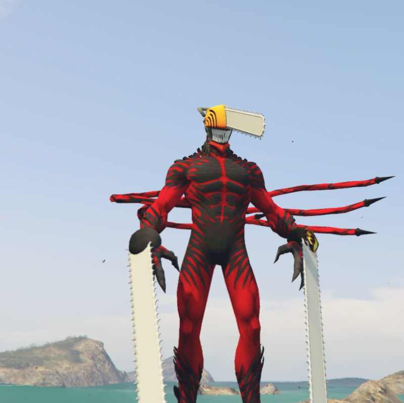 GTA 5 Mods Chainsaw Man Red Goblin