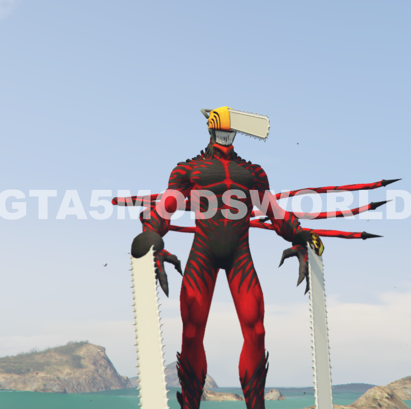 GTA 5 Mods Chainsaw Man Red Goblin