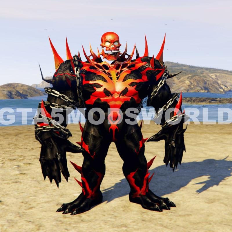 GTA 5 Mods MARVEL FUTURE FIGHT RED HULK RIDER