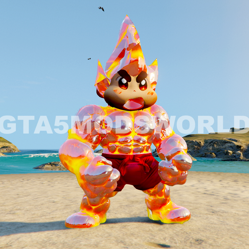 GTA 5 Mods FIRE SHINCHAN