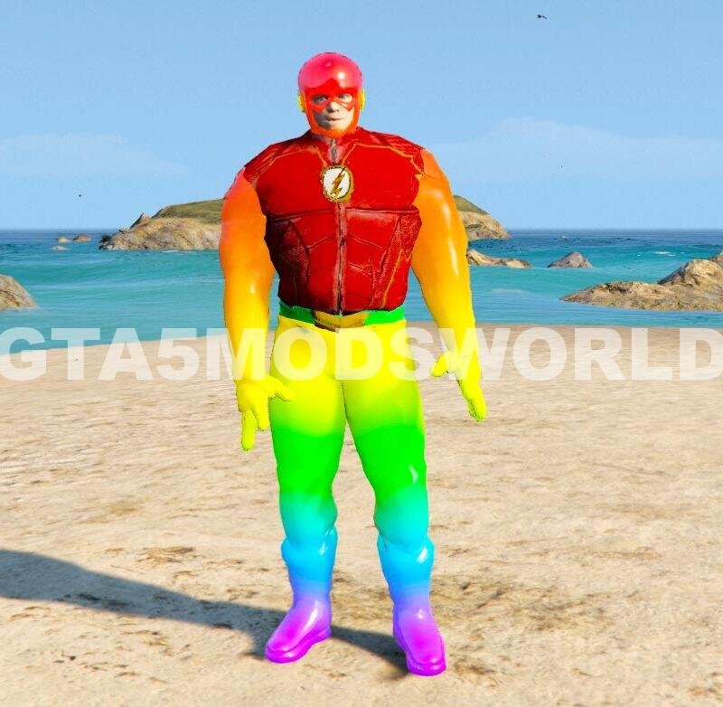 GTA 5 Mods FLASH RAINBOW 4