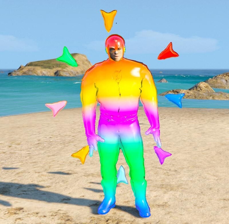 GTA 5 Mods FLASH RAINBOW 6