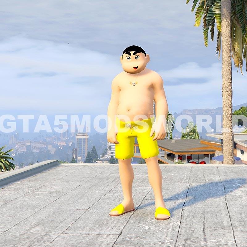 GTA 5 Mods SHINCHAN (THIN TO FAT) 3