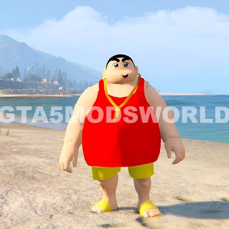 GTA 5 Mods SHINCHAN (THIN TO FAT) 4