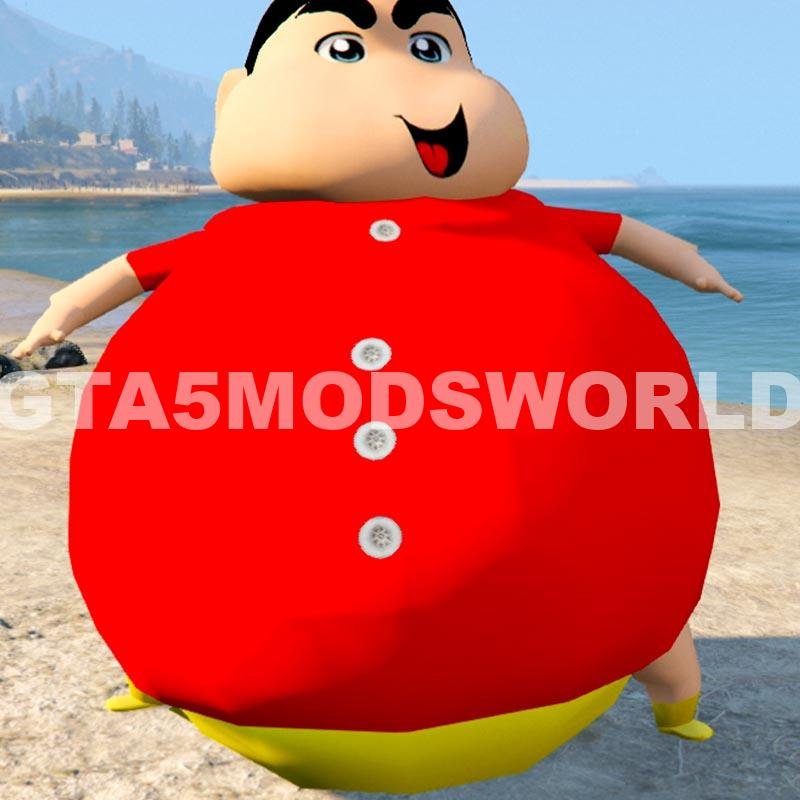 GTA 5 Mods SHINCHAN (THIN TO FAT) 6