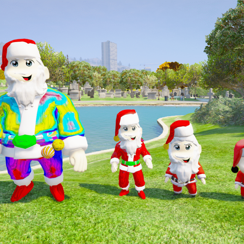 SANTA SHINCHAN ALL GTA 5 Mods ( Pack of 4)