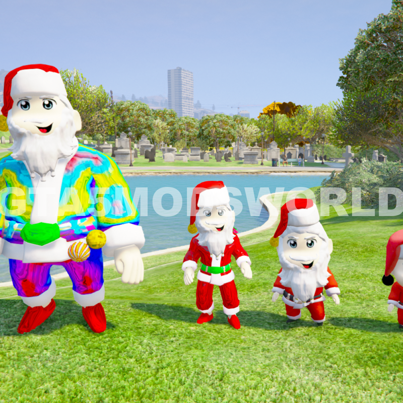 SANTA SHINCHAN ALL GTA 5 Mods ( Pack of 4)