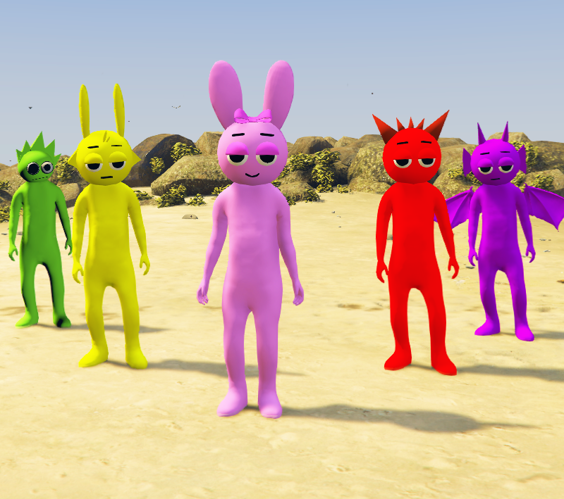 GTA 5 Mods Incredibox Sprunki ALL (PACK OF 5)