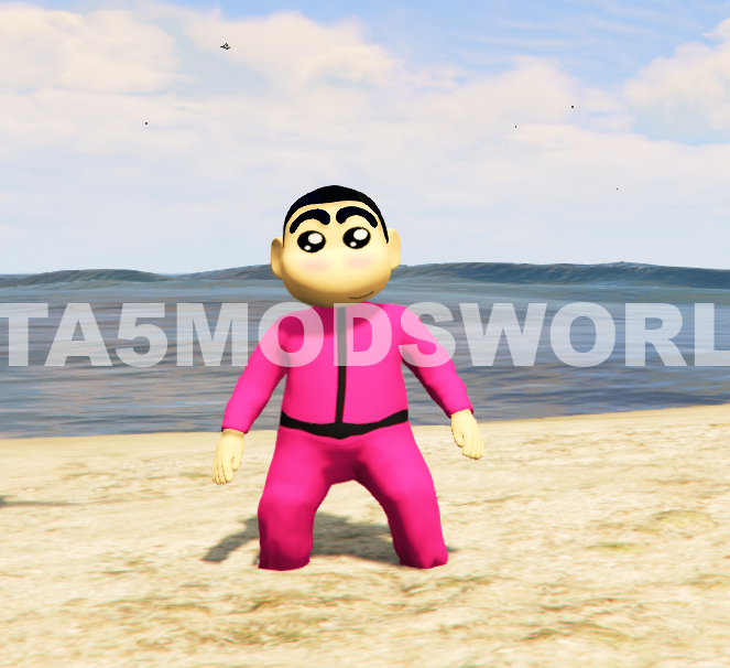 GTA 5 Mods Shinchan Squid Game