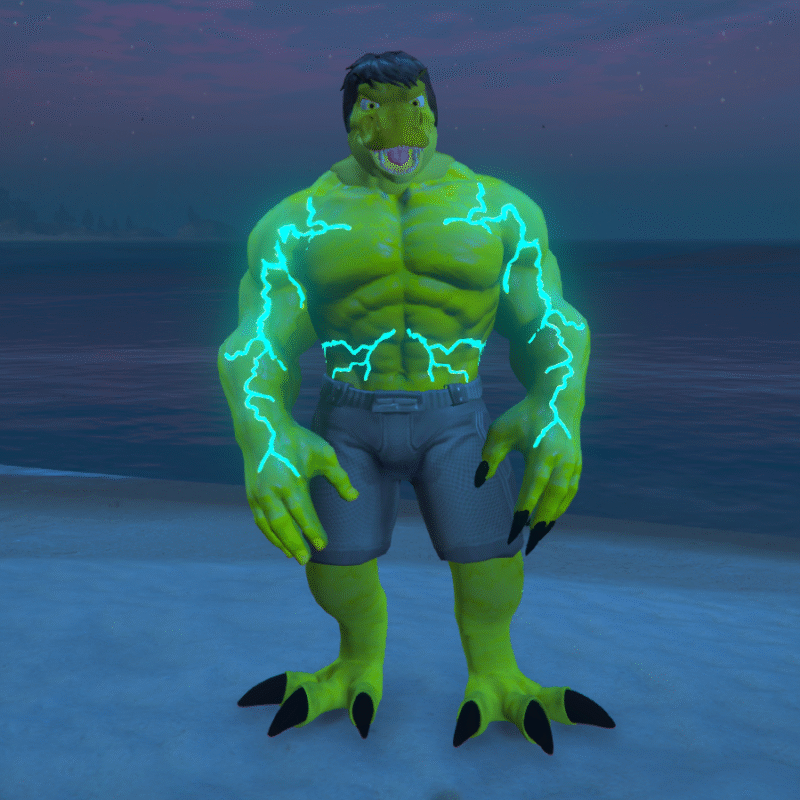 Dinosaur Hulk 4 GTA 5 Mods