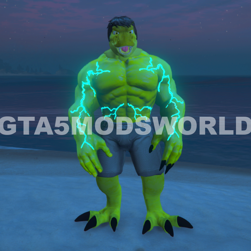 Dinosaur Hulk 4 GTA 5 Mods
