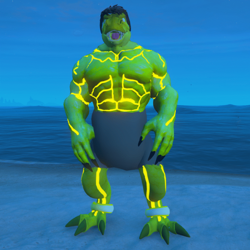 Dinosaur Hulk 5 GTA 5 Mods