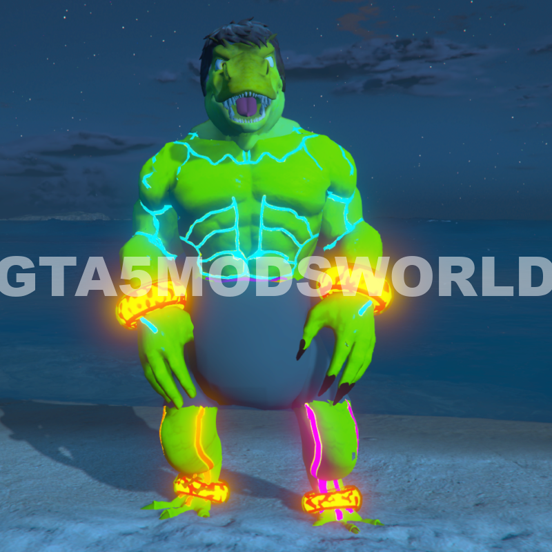 Dinosaur Hulk 6 GTA 5 Mods