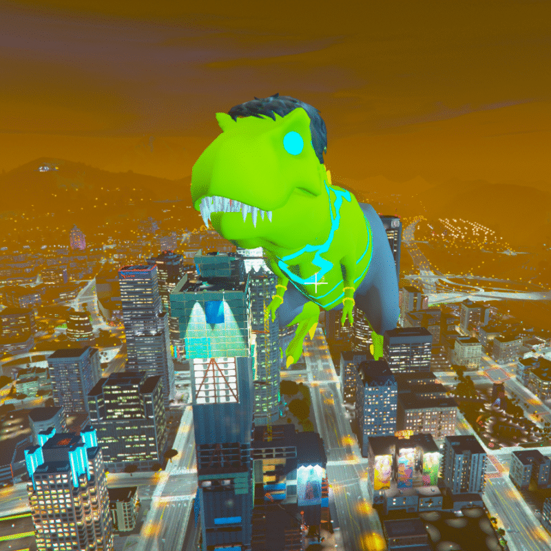 Dinosaur Hulk 7 GTA 5 Mods