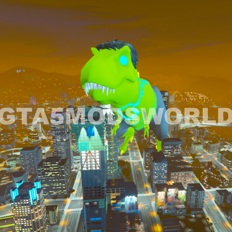 Dinosaur Hulk 7 GTA 5 Mods