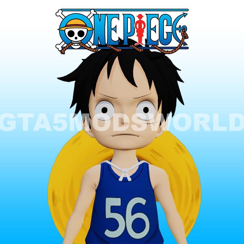 GTA 5 Mods Kid Luffy (ONE PIECE)
