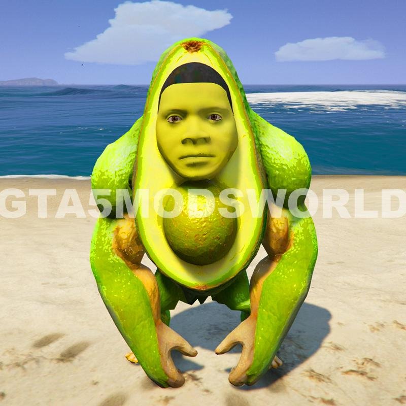 Franklin Brainrot 4 GTA 5 Mods