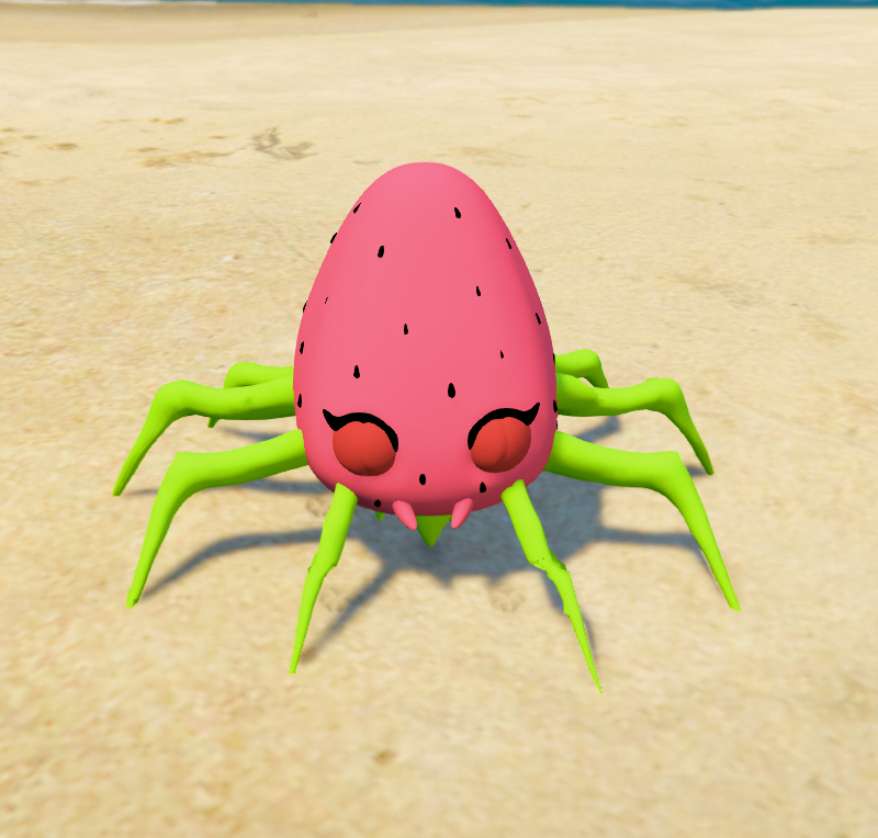 Strawberry Spider GTA 5 Mods