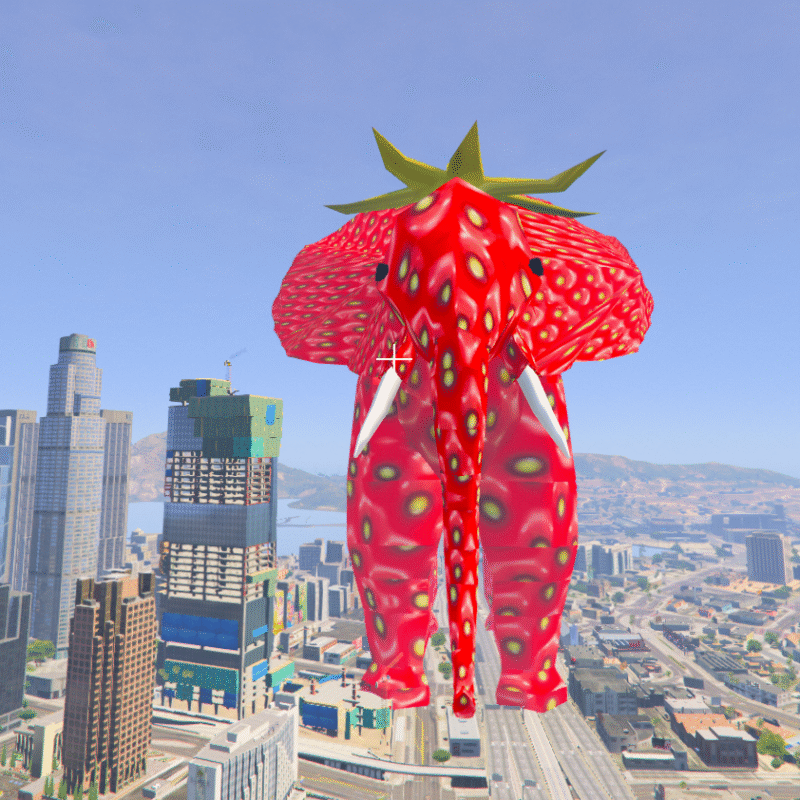 Elephant Strawberry GTA 5 Props