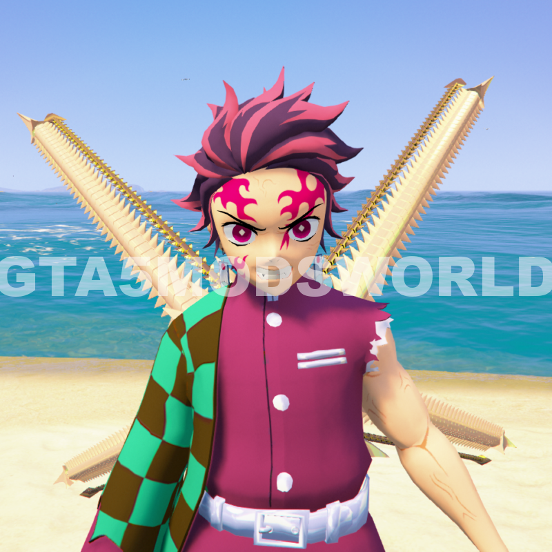 Tanjiro - Demon Slayer GTA 5 Mods