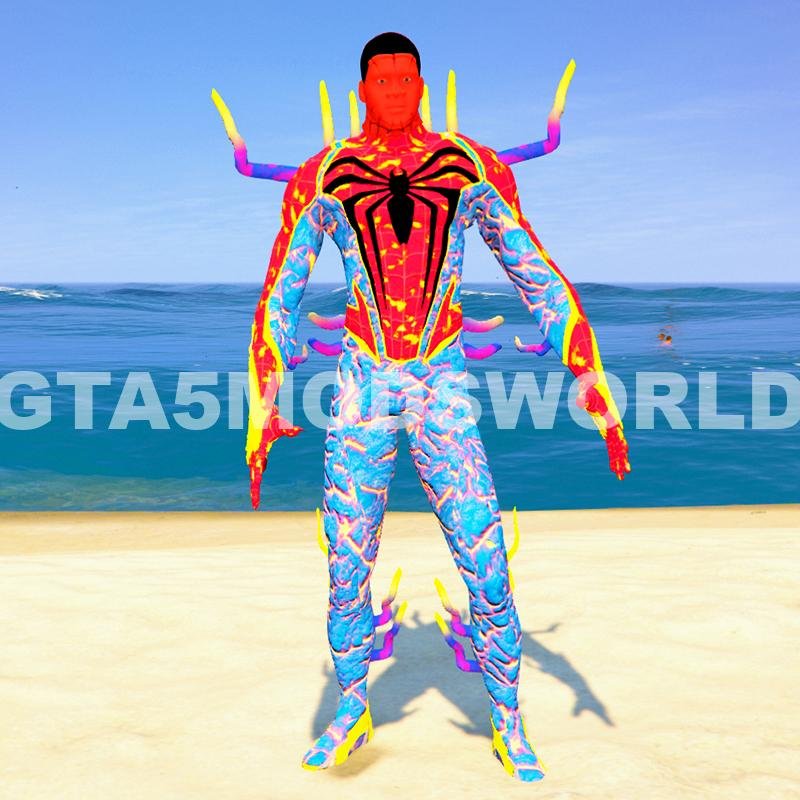 Franklin Spidyvenom 3 GTA 5 Mods