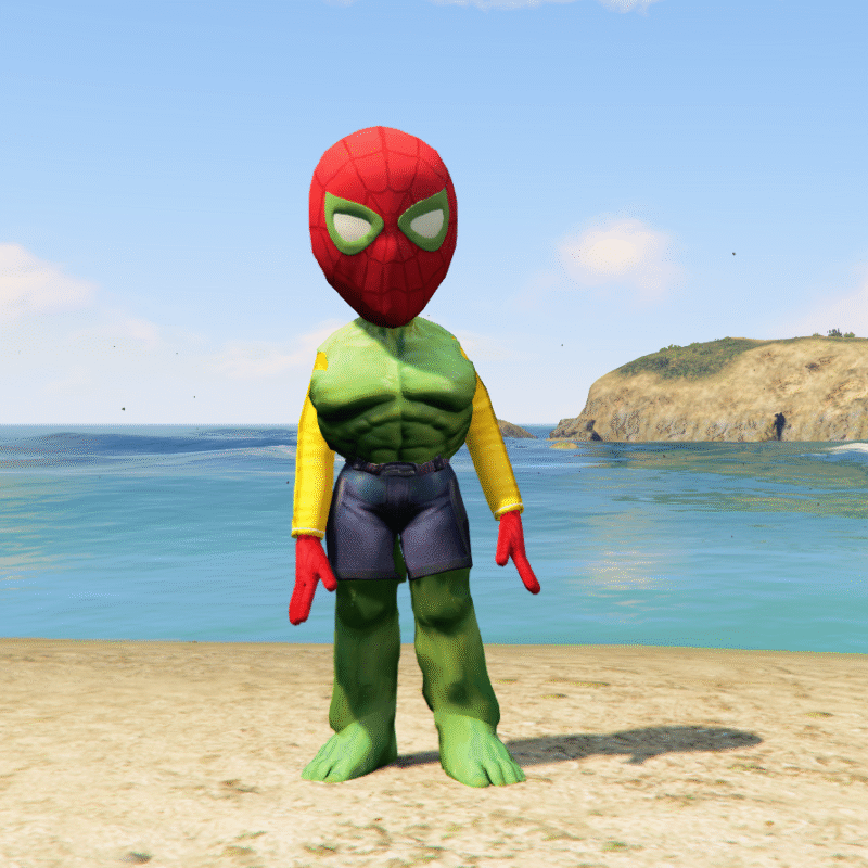 Spiderman Hulk 4 GTA 5 Mods