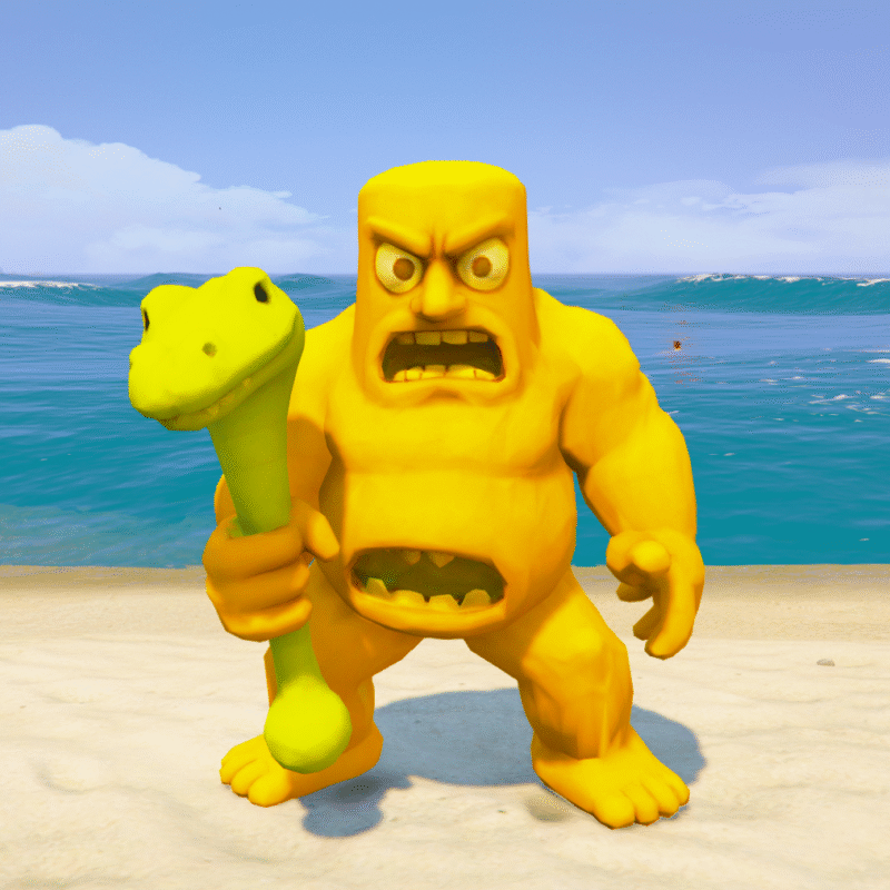 Horror Strong Tung Tung Sahurt Italian Brainrot 6 GTA 5 Mods ( 3 Sizes)