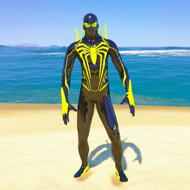 Franklin Spidyvenom1 GTA 5 Mods