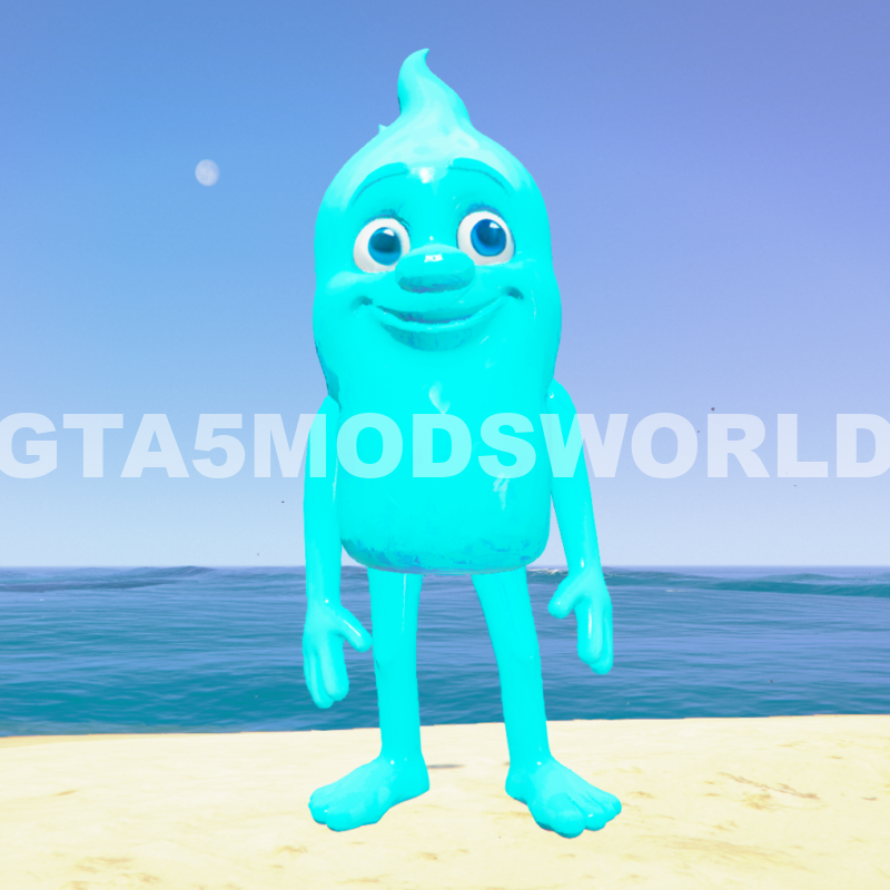 Water Tung Tung Tung Sahur New GTA 5 Mods ( 2 Sizes)