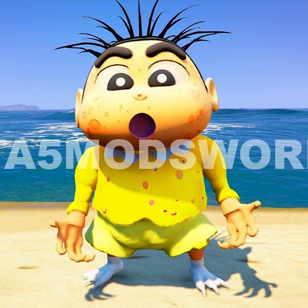 Horror Shinchan 2 GTA 5 Mods ( Pack of 2 sizes)