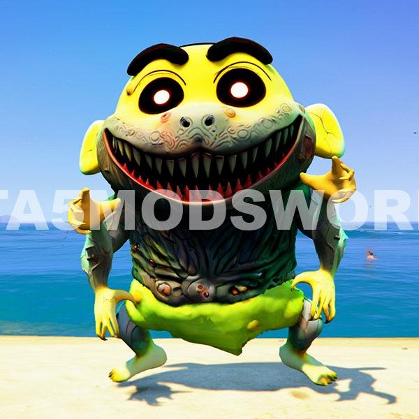 Horror Shinchan 5 GTA 5 Mods ( Pack of 2 sizes)