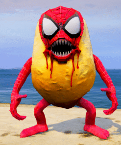 Horror Spiderman Potato GTA 5 Mods