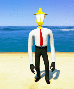 Large Flashlight Man GTA 5 Mods