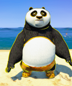 Upgraded Kufu Panda  GTA 5 Mods