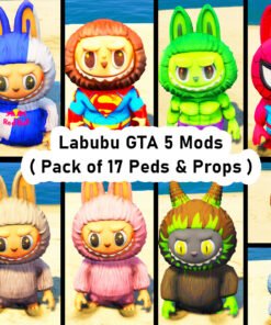 Labubu GTA 5 Mods ( Pack of 17 Peds & Props )