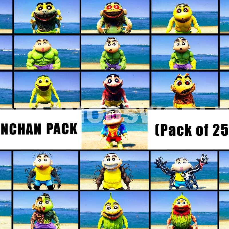 Shinchan GTA 5 Mods ( Pack of 25+ Peds)