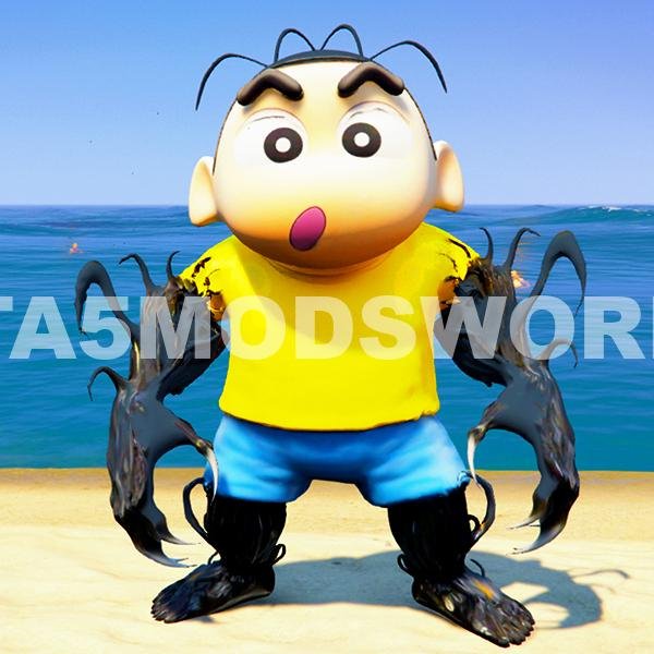 Venom Shinchan GTA 5 Mods