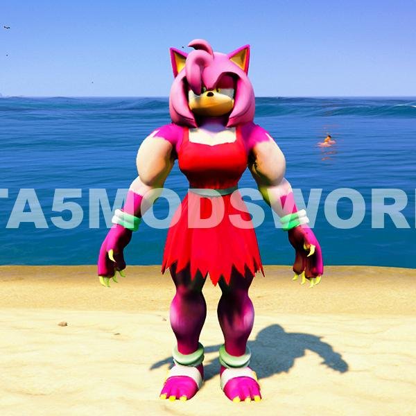 Amy Rose Sonic Werehog GTA 5 Mods World