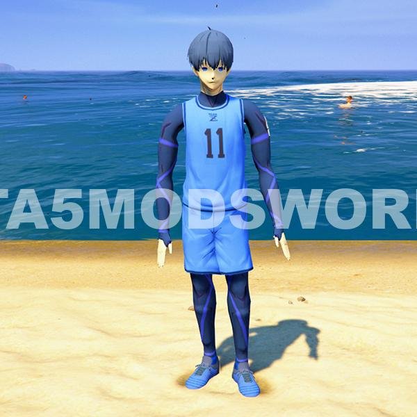 Blue Lock Yoichi Isagi GTA 5 Mods