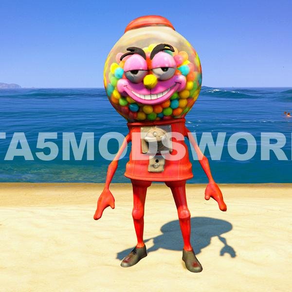 Gum Ball Machine Man GTA 5 Mods