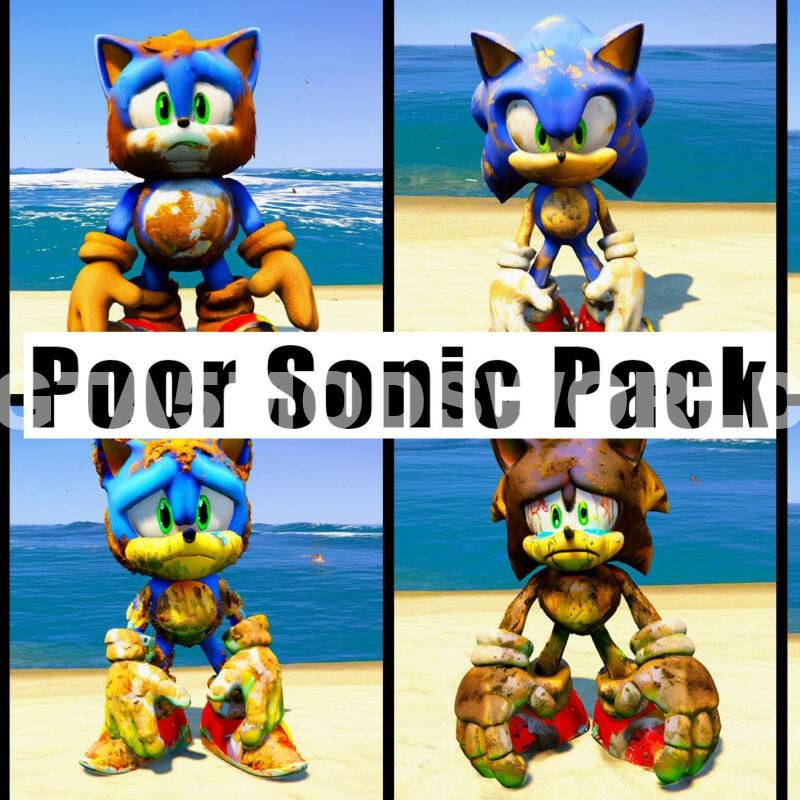 Poor Sonic GTA 5 Mods( Pack of 8+ Mods)