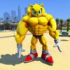 Super Sonic Muscular Body Big GTA 5 Mods