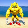 Super Sonic Muscular Body GTA 5 Mods