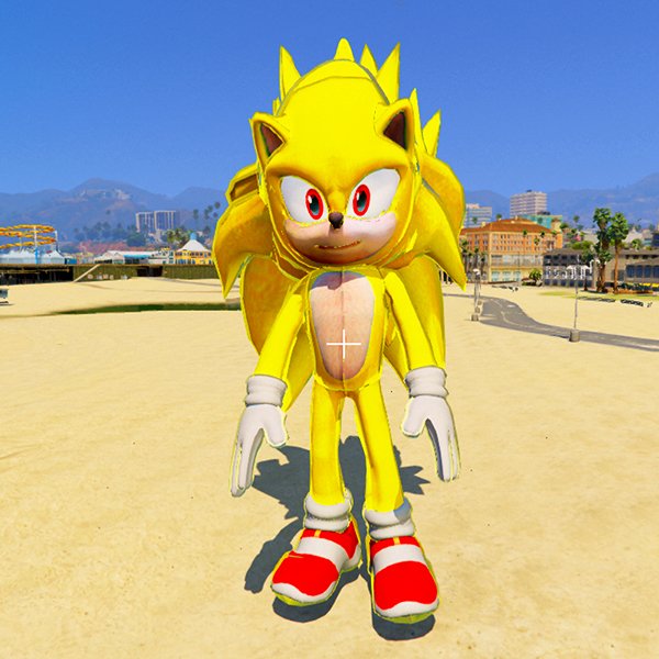 Super Sonic Upgraded Big GTA 5 Mods