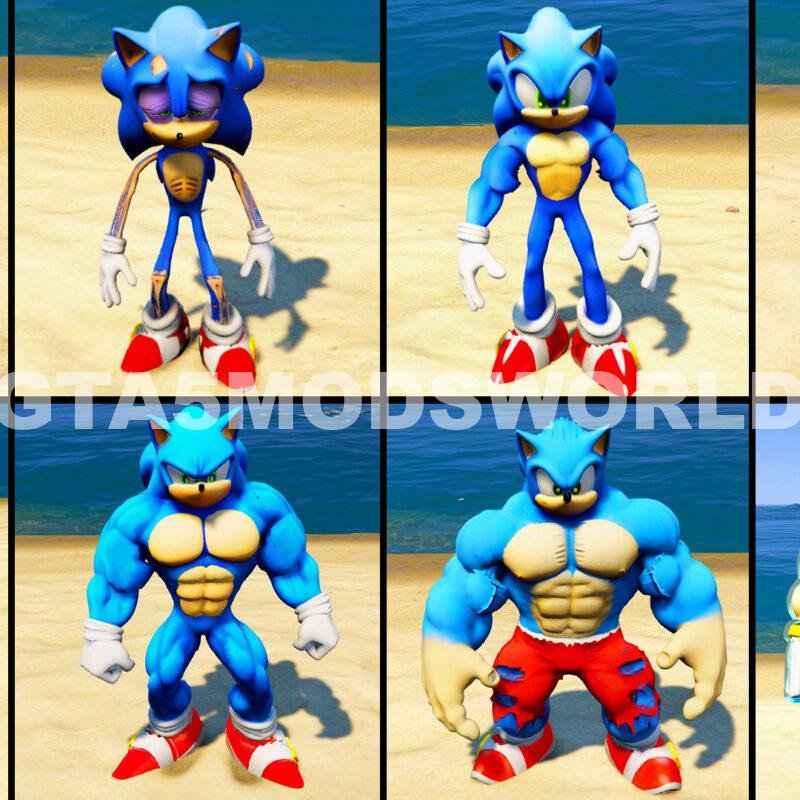 Weak to Strong Sonic Pack - GTA 5 Mods World( Pack of 8 Mods)