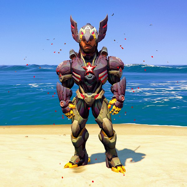Indian Bikes Driving 3D Character Captain Ameriaca Costume GTA 5 Mods