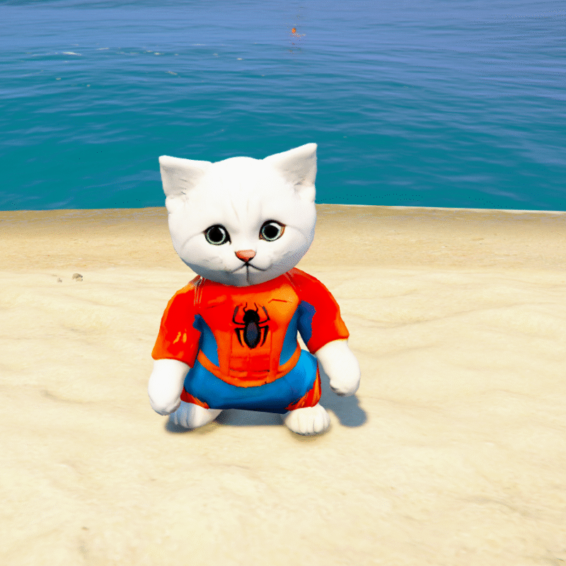 Spiderman Cat GTA 5 Mods