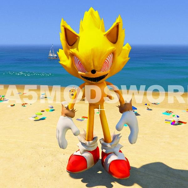 Fleetway Super Sonic Big GTA 5 Mods