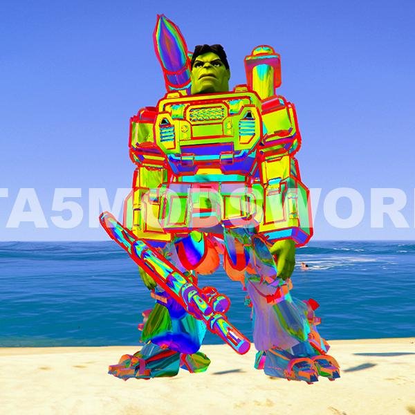 Upgrading Hulk in Warrior 7 GTA 5 Mods