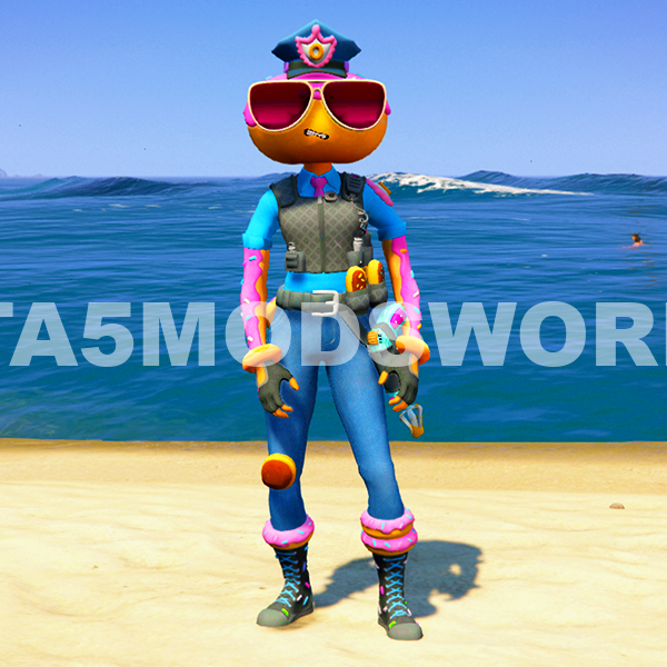 Dount Police Girl GTA 5 MODS